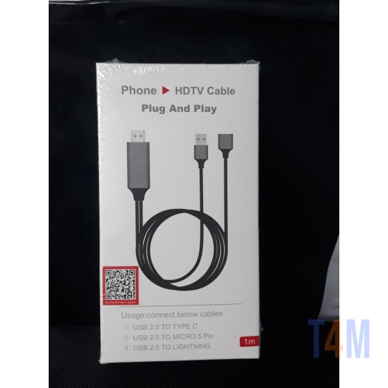 CABO DE DADOS HDTV CABLE PLUG AND PLAY